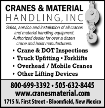 Cranes & Material Handling Inc
