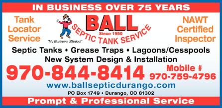 Ball Septic Tank Service