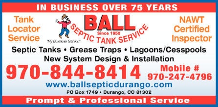 Ball Septic Tank Service