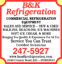 B & K Refrigeration Inc