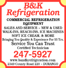 B & K Refrigeration Inc