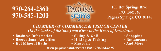 Pagosa Springs Area Chamber Of Commerce