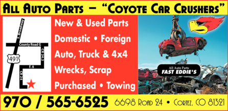 All Auto Parts - Coyote Car Crushers