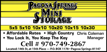 Pagosa Springs Mini Storage