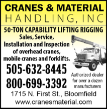 Cranes & Material Handling Inc