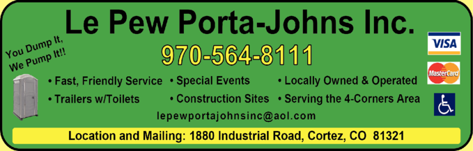 Le Pew Porta-Johns Inc