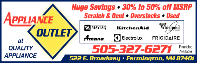 Appliance Outlet at Quality Appliance