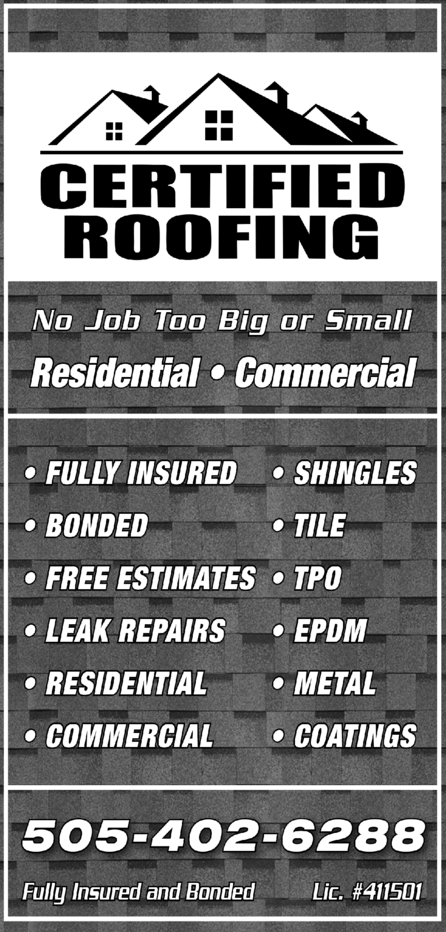 Certified Roofing LLC