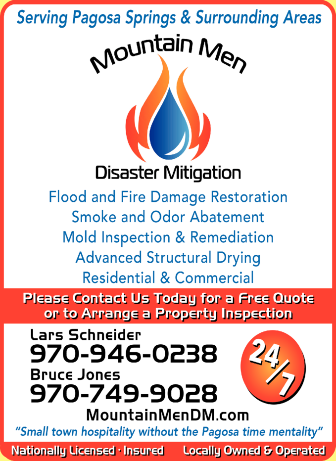 Mountain Men Disaster Mitigation