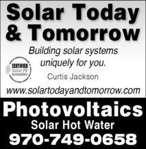 Solar Today and Tomorrow