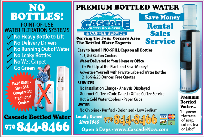 Cascade Bottled Water / Coffee Service