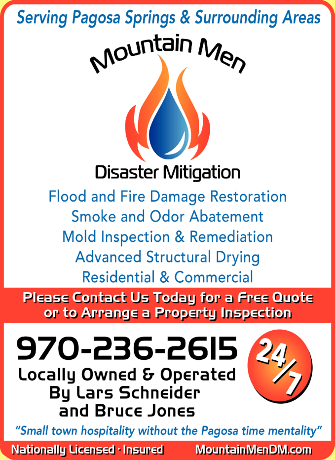 Mountain Men Disaster Mitigation
