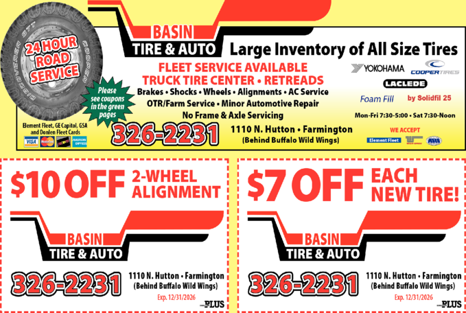 Basin Tire & Auto Inc