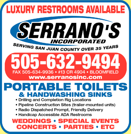 Serrano's Portable Toilets