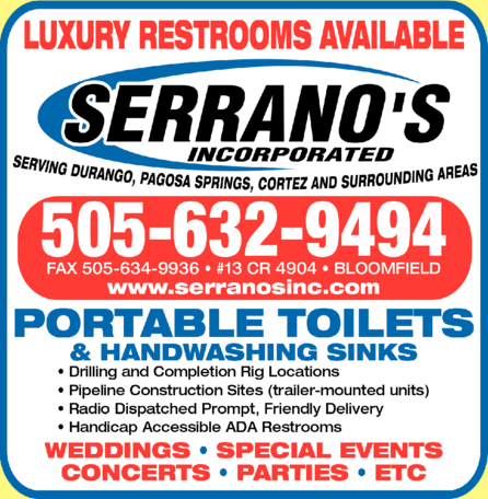 Serrano's Portable Toilets