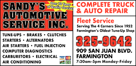 Sandy's Automotive Service Inc