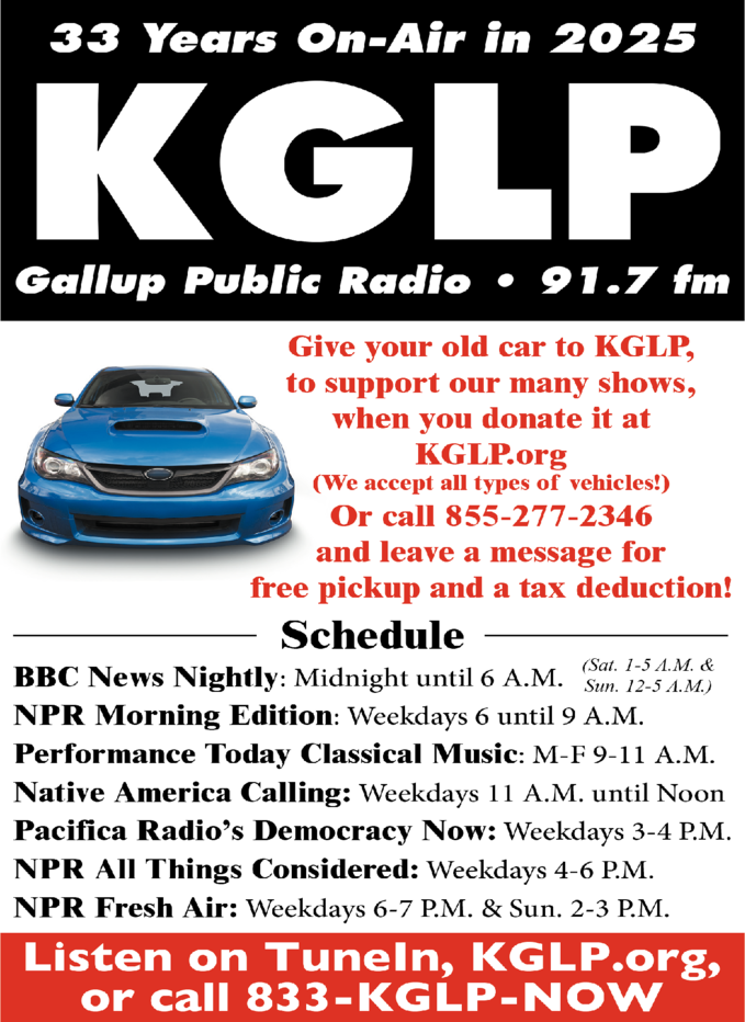 KGLP 91.7 FM Gallup Public Radio