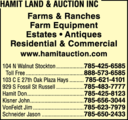 Hamit Land & Auction Inc