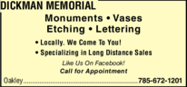 Dickman Memorial