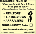Farm & Ranch Realty Inc